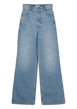 Gauchère high-waist wide-leg jeans - Blue