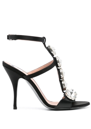 Moschino 110mm gem-embellished sandals - Black