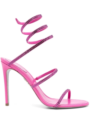 René Caovilla 105mm crystal-embellished sandals - Pink