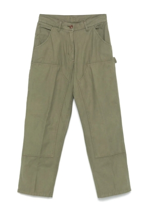 Filson logo-patch trousers - Green
