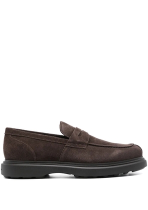 Stuart Weitzman suede loafers - Brown