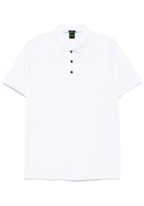 BOSS logo-print polo shirt - White