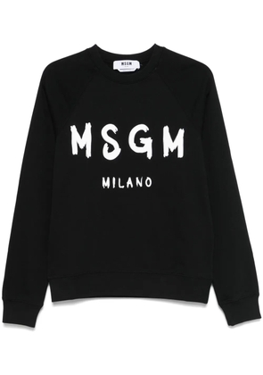 MSGM logo-print sweatshirt - Black