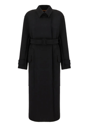 Max Mara belted long coat - Black