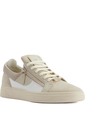 Giuseppe Zanotti GZ94 zip-detail panelled sneakers - Neutrals