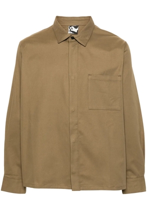 GR10K long-sleeves cotton shirt - Neutrals