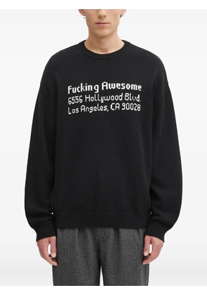 Fucking Awesome crew-neck graphic sweater - Black