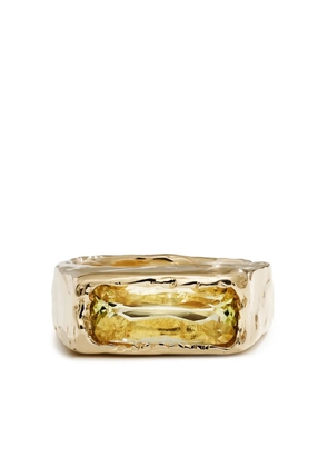 Fie Isolde 14K yellow gold Cogency beryl band ring