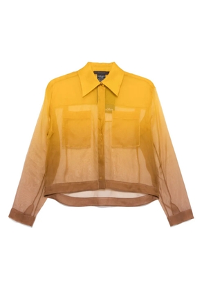 Max Mara semi-sheer shirt - Yellow