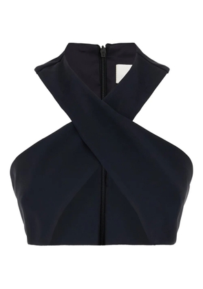Seafarer cross-neck zip top - Blue