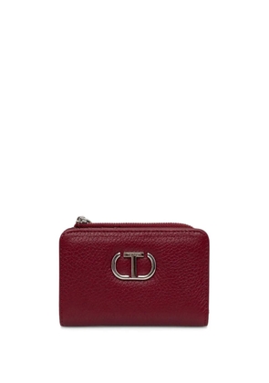 TWINSET zipped leather wallet - Red