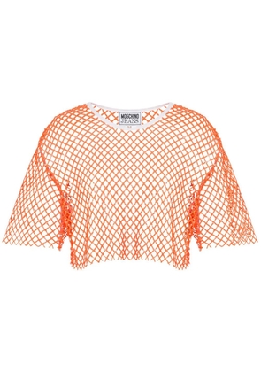 MOSCHINO JEANS mesh T-shirt - Orange