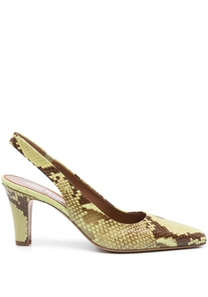 Paris Texas 80mm leather pumps - Green