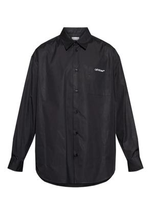 Off-White Arrows-motif cotton shirt - Black