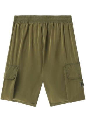 Aries elasticated waistband track shorts - Green