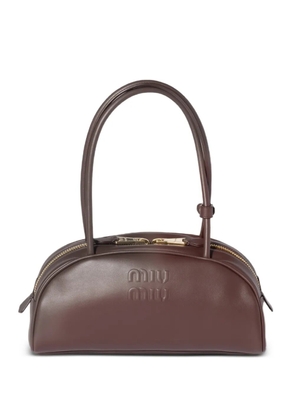 Miu Miu Beau leather shoulder bag - Brown