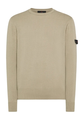 Peuterey logo-patch sweater - Neutrals