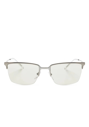 Emporio Armani rectangle-frame sunglasses - Silver