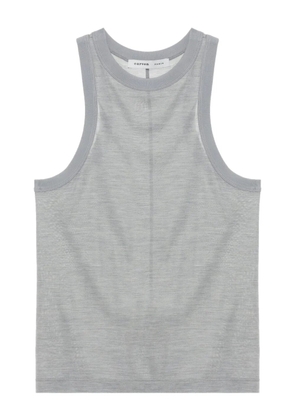 Carven semi-sheer tank top - Grey