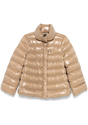 Fay funnel-neck puffer jacket - Neutrals