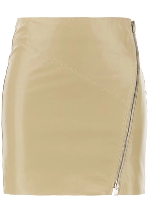 ISABEL MARANT Jeanne leather skirt - Neutrals