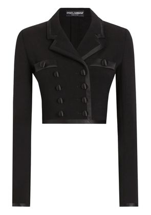 Dolce & Gabbana double-breasted cropped jacket - Black