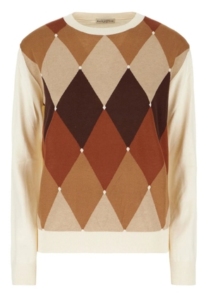 Ballantyne argyle-intarsia jumper - Neutrals