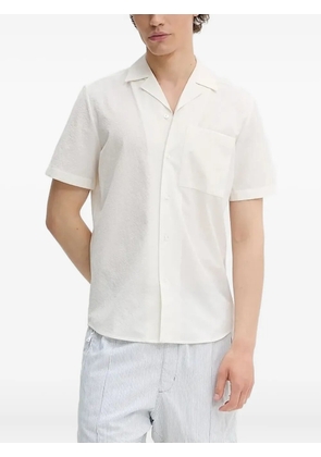 HUGO revere-collar pocket shirt - Neutrals