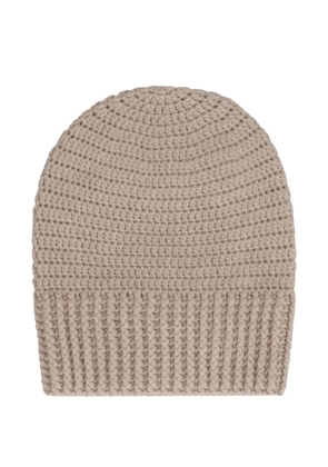 Malo crochet-knit beanie - Neutrals