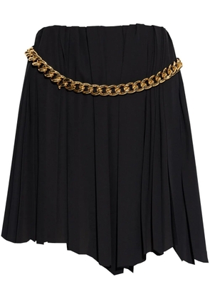 Balenciaga chain pleated skirt - Black