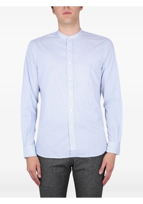 ASPESI mandarin-collar striped shirt - Blue