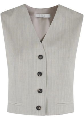 Tela button-down waistcoat - Grey