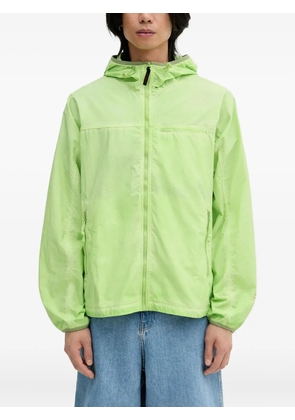 This Is Never That x Gramicci zip-up hooded jacket - Green