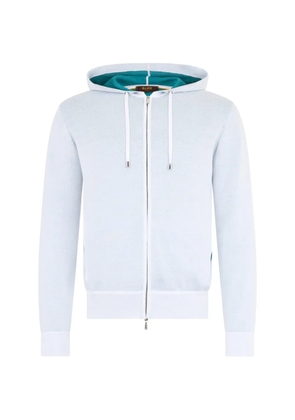 Moorer zipped hoodie - White