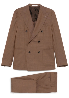 Tagliatore wool suit - Brown