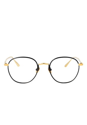 Linda Farrow Jules round-frame glasses - Black