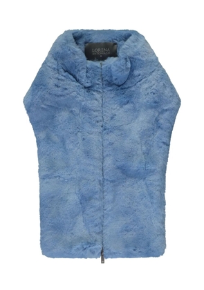 Lorena Antoniazzi faux-fur collar - Blue