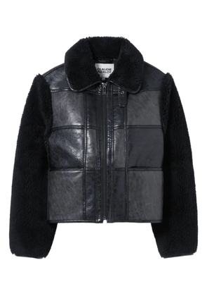Claudie Pierlot panelled faux-fur jacket - Black