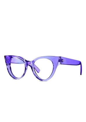 Kirk & Kirk cat-eye clear-lens glasses - Purple