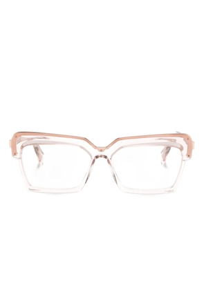 Cazal translucent butterfly-frame glasses - Pink