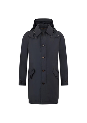 Moorer hooded cosimo coat - Blue
