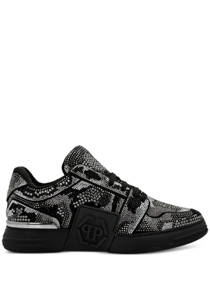 Philipp Plein Crystal Royal Street embossed-logo sneakers - Black