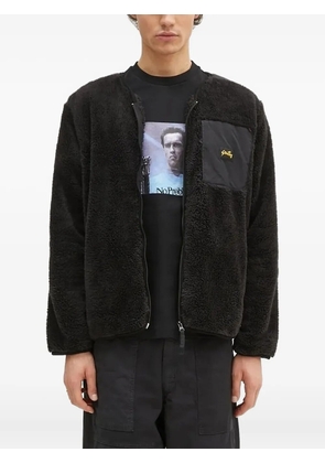 stan ray fleece panelled jacket - Black