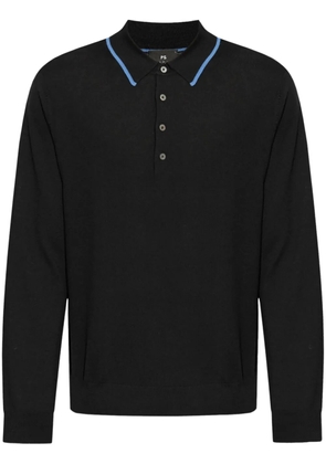 PS Paul Smith stripe-detailing polo shirt - Black