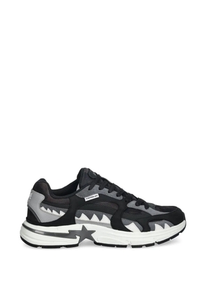 A BATHING APE® Shark Sta #1 panelled sneakers - Black