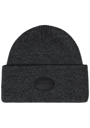 Alexander Wang logo-patch beanie - Black