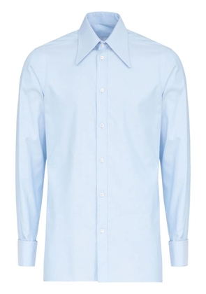 Maison Margiela oversized-collar cotton shirt - Blue