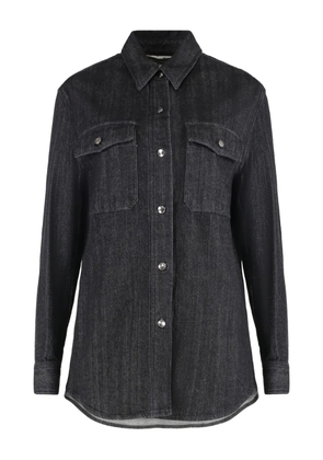 Moorer double-pocket denim shirt - Blue