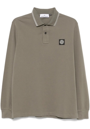 Stone Island piqué-weave polo shirt - Green