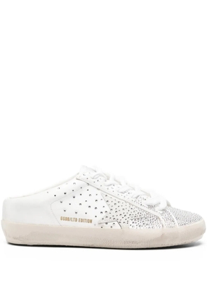 Golden Goose Super-Star crystal-embellished sneakers - White